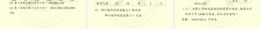 初一数学《有理数的加减法》课件 (2)