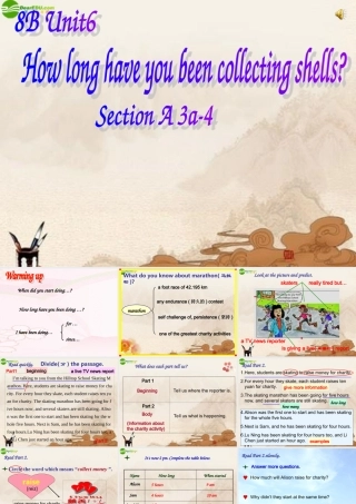 八年级英语下册 Unit 6 How long have you been collecting shells(2)课件 人教新目标版 课件