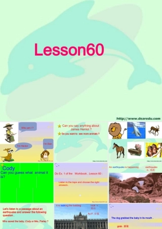 人教版初三英语Lesson60 课件