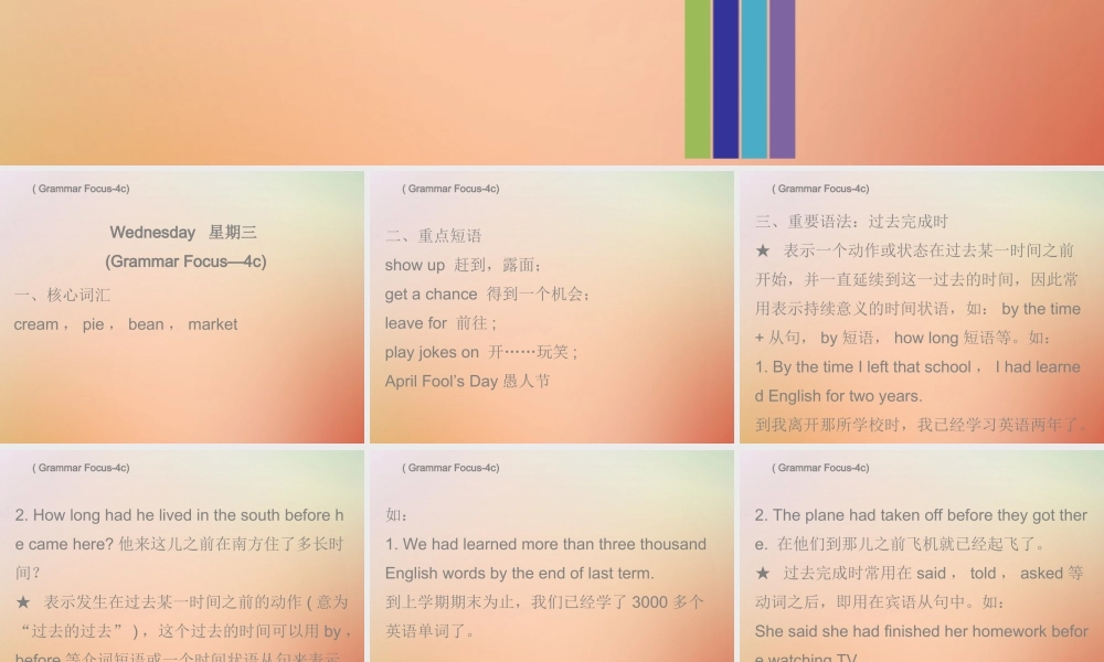 九年级英语全册 Unit 12 Life is full of the unexpected Wednesday复现式周周练课件 (新版)人教新目标版 课件