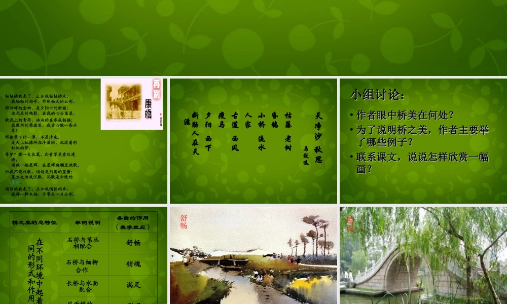八年级语文上册 第三单元 12 桥之美课件 新人教版 课件
