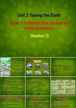 九年级英语上册 Unit 2 Topic 1 Pollution has causes too many problems Section D课件 (新版)仁爱版 课件