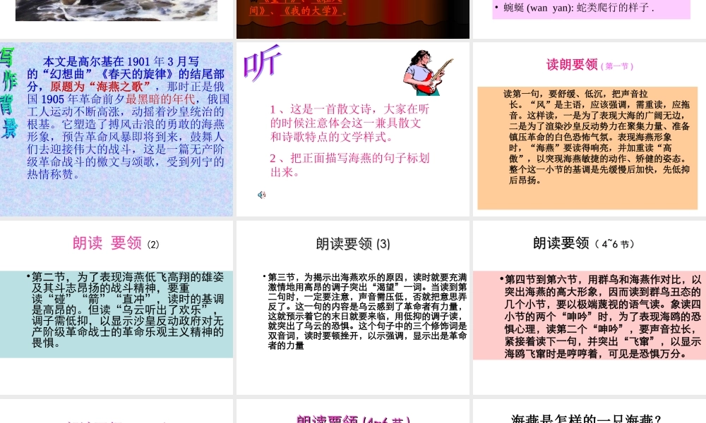 海燕（朗读、象征）