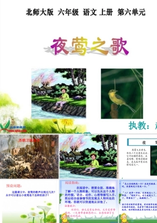 夜莺之歌的教学课件