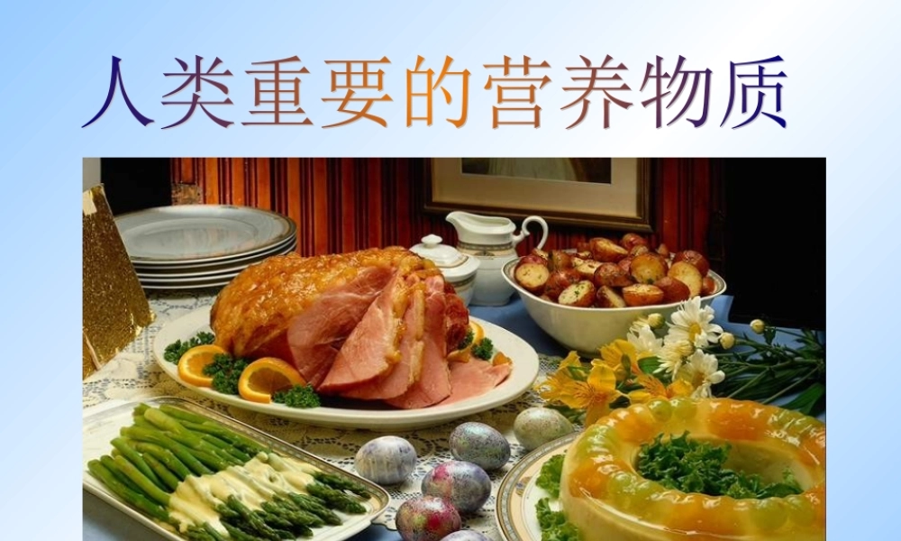 新课标 人教版化学与生活 人类重要的营养物质2 课件