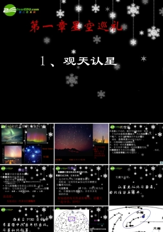 七年级科学上册 第一章第1节观天认星 华师大版 课件