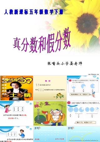 _真分数和假真分数和假分数分数