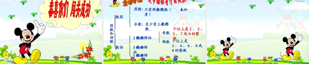 《因数与倍数》整理复习