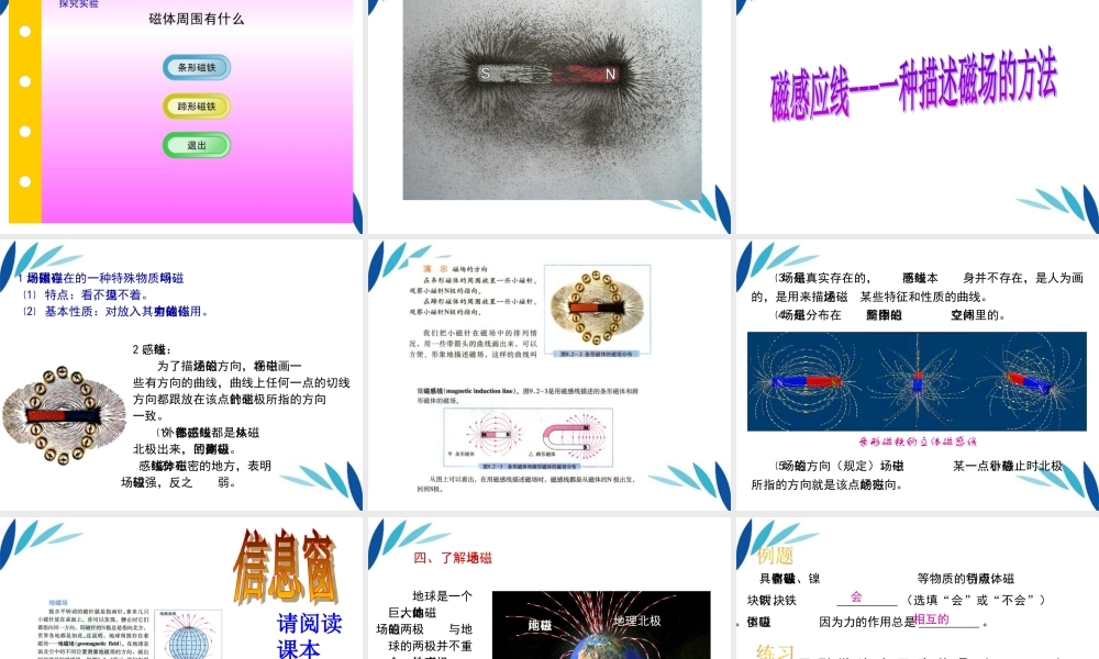 九年级物理 161磁是什么课件 沪科版 课件