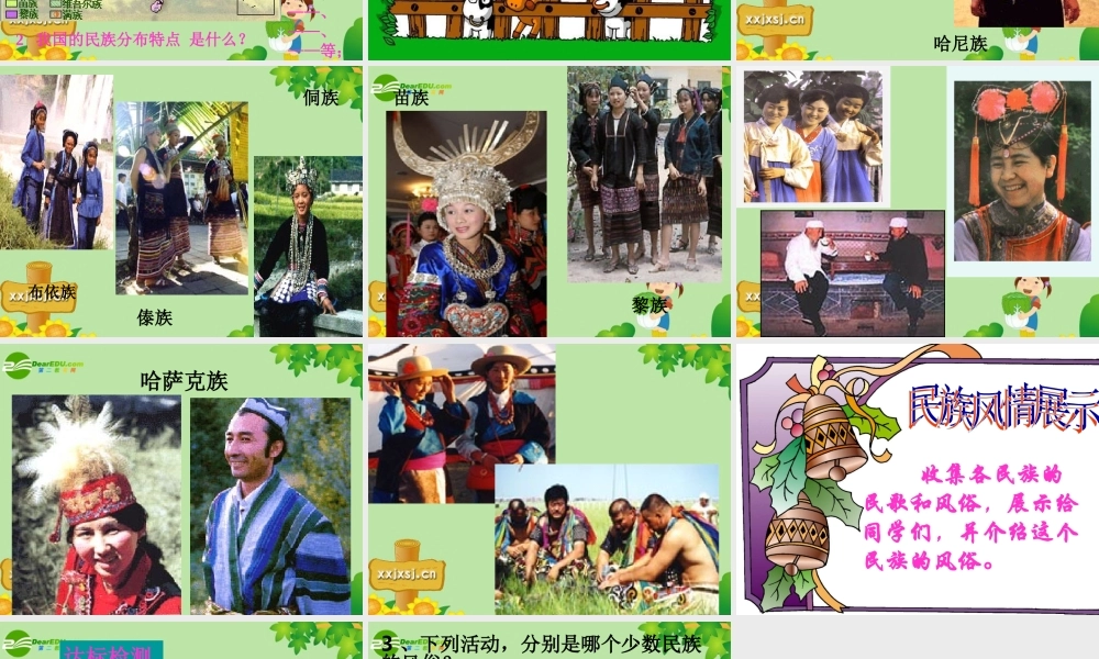 八年级地理上册 第第一章第四节 中国的民族课件 湘教版 课件