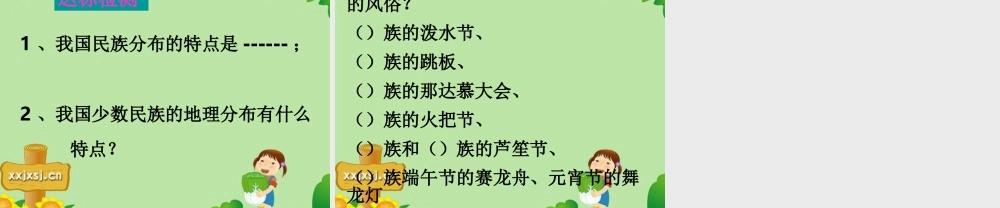 八年级地理上册 第第一章第四节 中国的民族课件 湘教版 课件