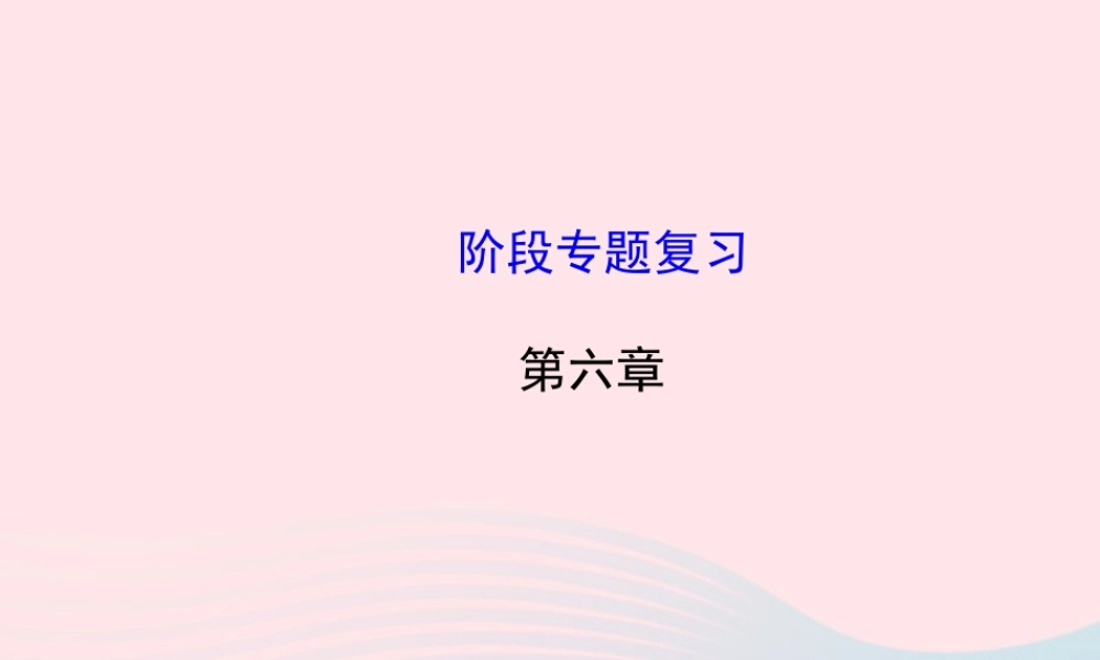 八年级物理全册 第六章 熟悉而陌生的力阶段专题复习课件 (新版)沪科版 课件
