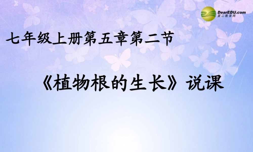 中学七年级生物上册 5.2 根的生长课件 苏教版 课件