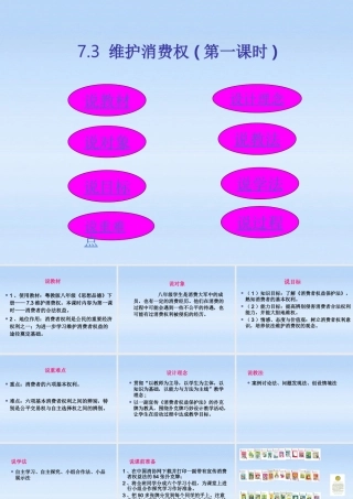 八年级政治 维护消费权说课课件 粤教版 课件