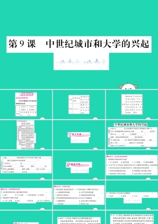 大学的兴起习题课件 新人教版 课件