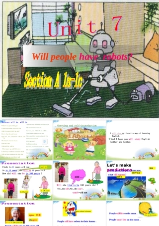 八年级英语上册Unit1Willpeoplehaverobots_SectionA课件人教版新目标