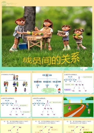 六年级数学上册《成员间的关系》课件北师大版
