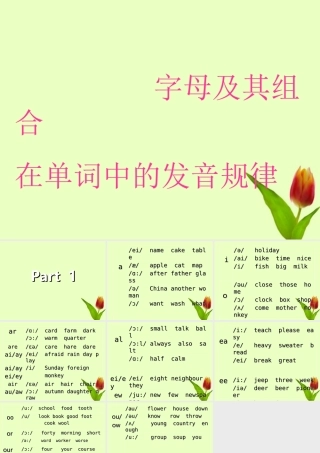 八年级英语上册 字母组合发音规律课件 人教新目标版 课件