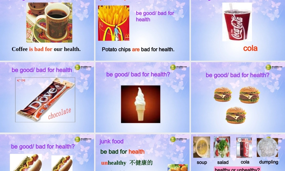 八年级英语上册(Unit 1 How often do you exercise Section B1)课件 人教新目标版 课件