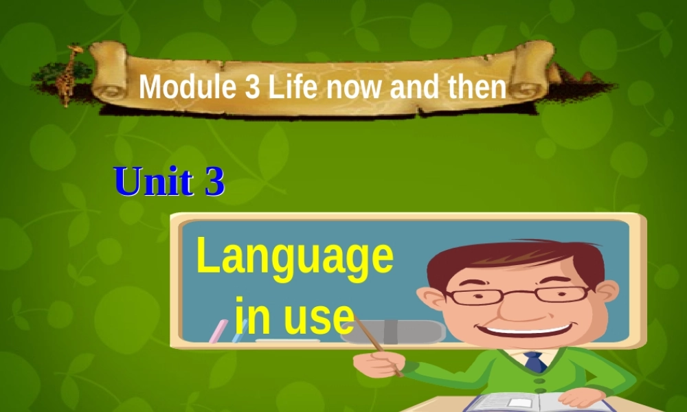 九年级英语下册(Module 3 Unit 3 Language in use)课件 (新版)外研版 课件