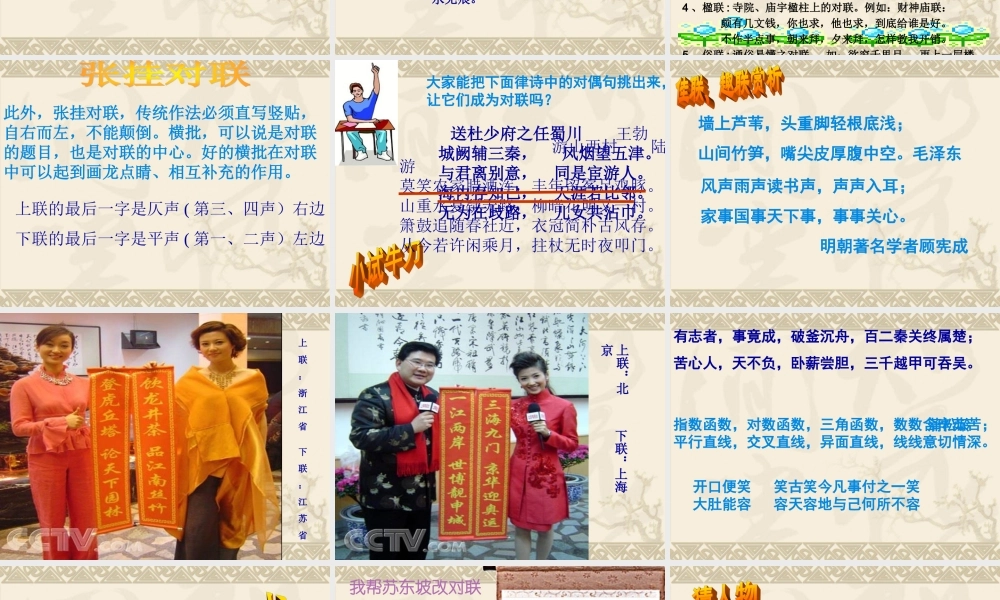 中考语文专题训练：课时10—对联