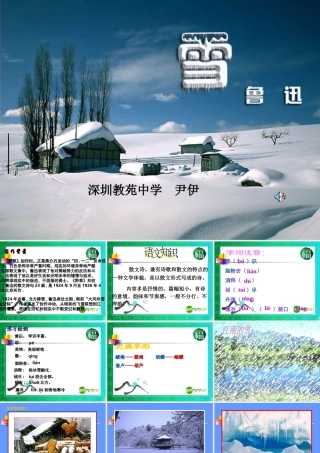 八年级语文下册(雪)教学课件 人教新课标版 课件
