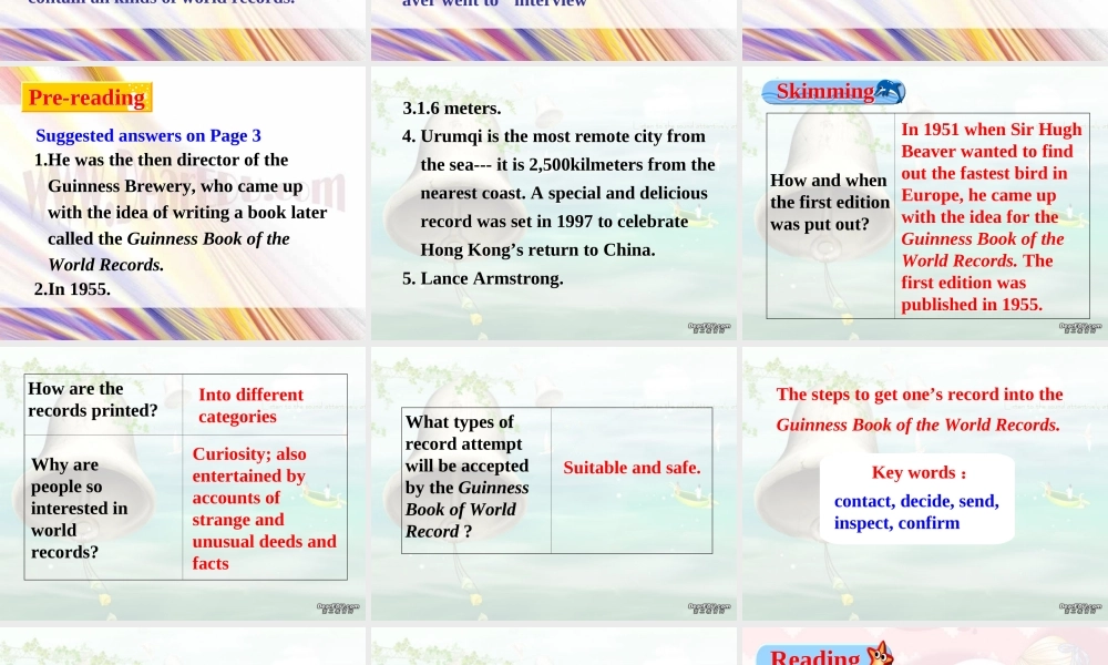 新课程高三英语Unit1课件 人教修订版 课件