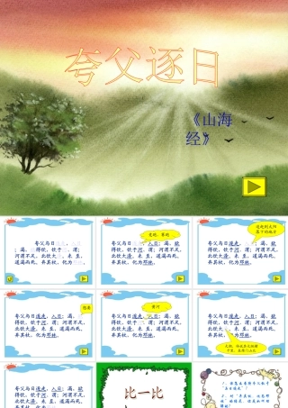 八年级语文夸父逐日课件3 鄂教版 课件