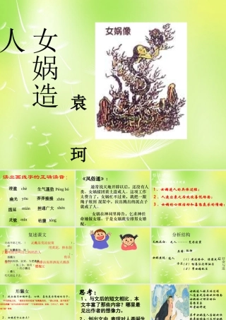 中学七年级语文上册 28 女娲造人课件 (新版)新人教版 课件