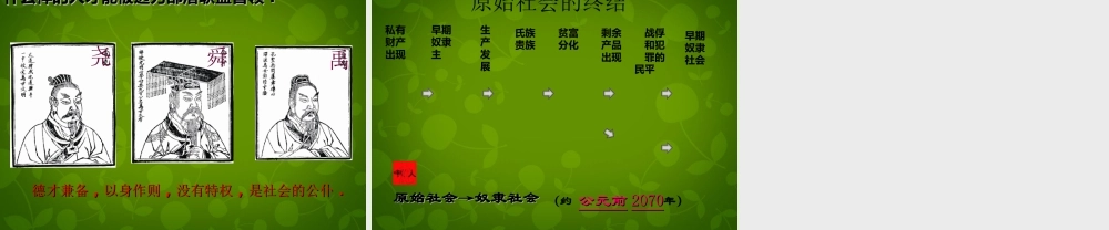 中学七年级历史上册 第3课 华夏始祖课件 新人教版 课件