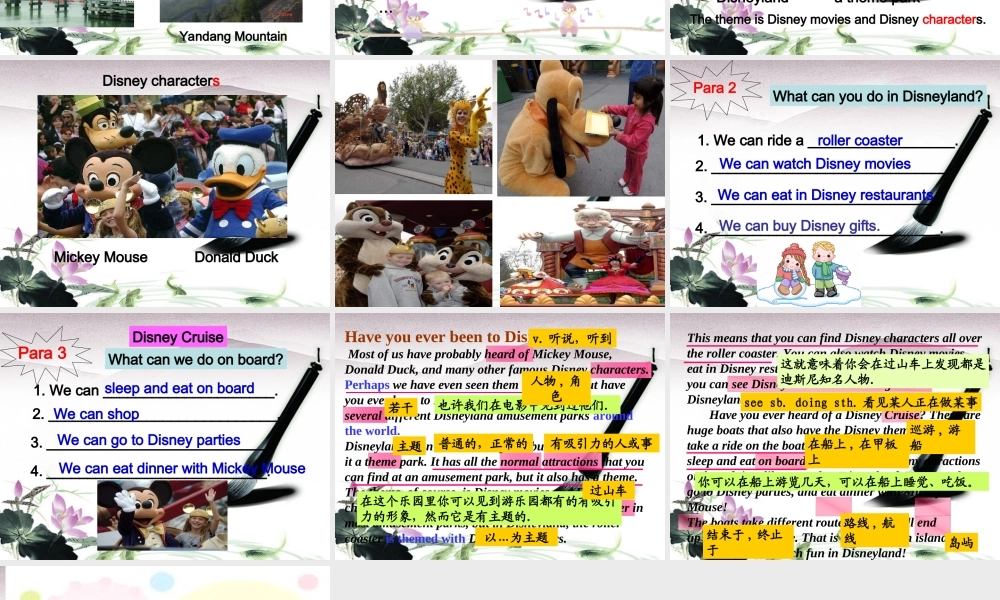 八年级英语下册 Unit9 Have you ever been to an amusement park 课件4 人教新目标版 课件