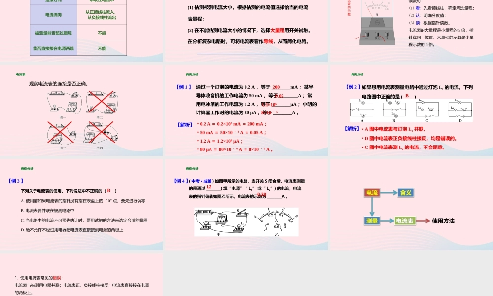 九年级物理全册 144 科学探究：串联电路和并联电路的电流(第1课时)课件(新版)沪科版 课件