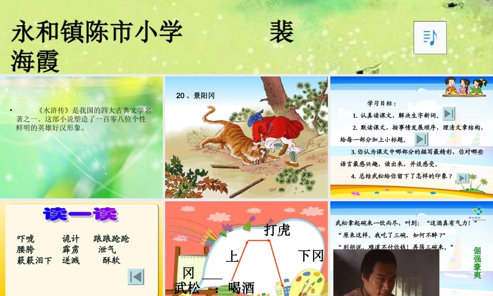 《景阳冈》教学课件