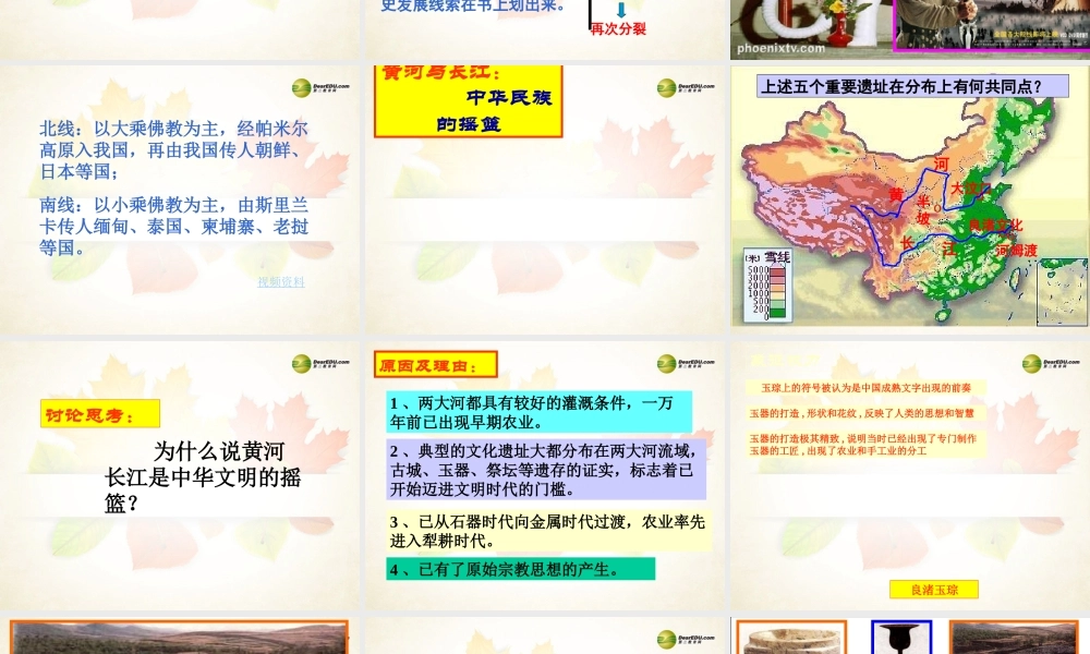 八年级历史与社会上册 第二单元第一课得天独厚的大河文明课件 人教版 课件