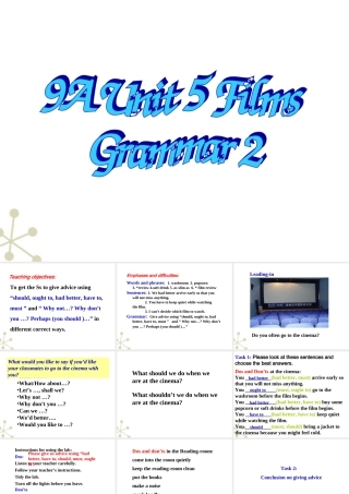 九年级英语 Unit5 Period 6 grammar2课件 牛津版 课件