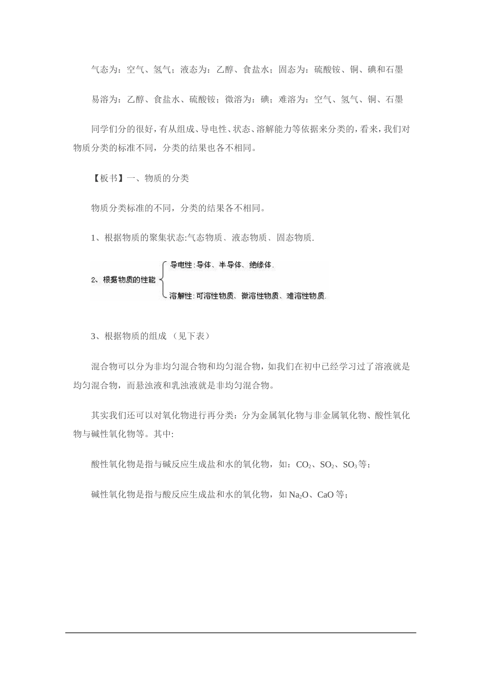 专题1第一单元-丰富多彩的化学物质-物质的分类及转化(第1课时)教案_第2页