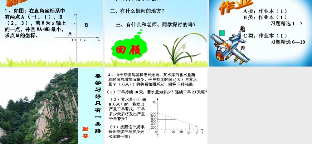 (课件1)143用函数观点看方程(组)与不等式
