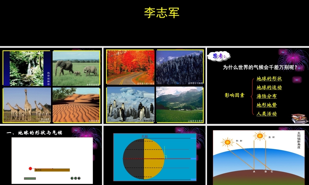 影响气候的主要因素