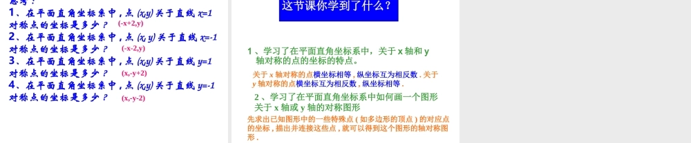 12.2.2用坐标表示轴对称课件