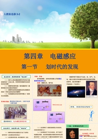【物理】41划时代的发现课件1（人教版选修3-2）