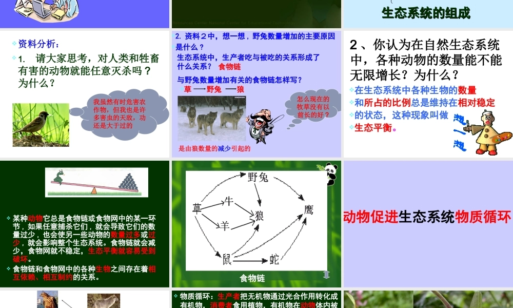 动物在自然界的作用