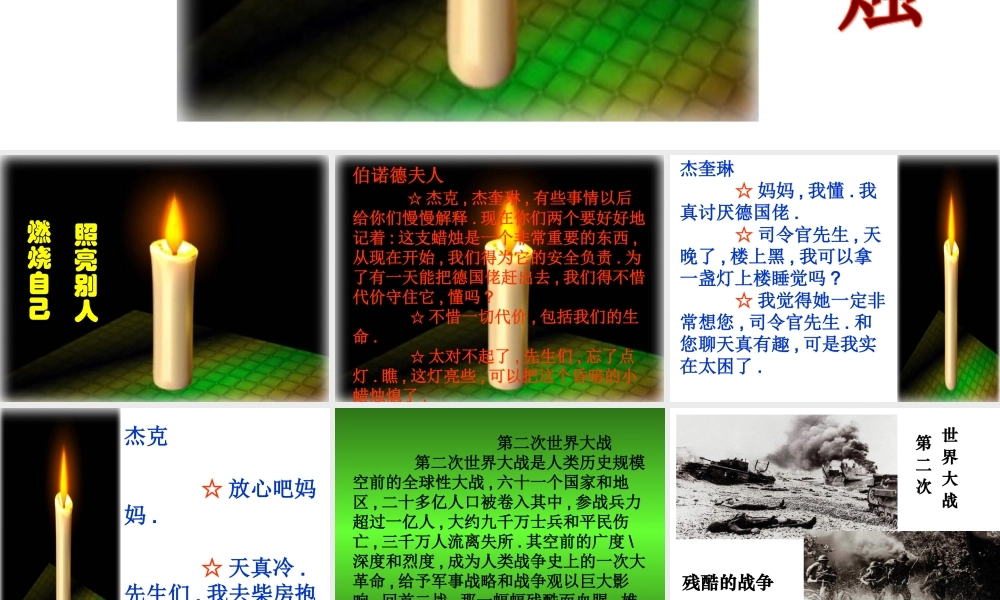 《半截蜡烛》课件11