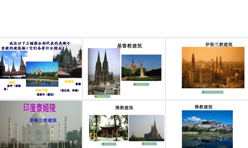 第五章第三节人类的聚居地课件