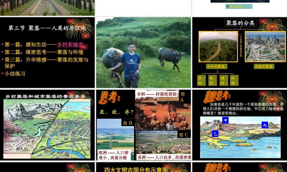 第五章第三节人类的聚居地课件