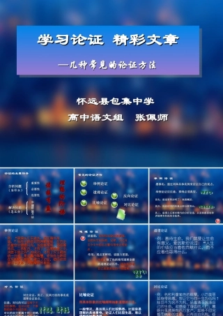 议论文常见的论证方法--张佩师