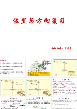 新人教版四年下册_空间图形复习课件