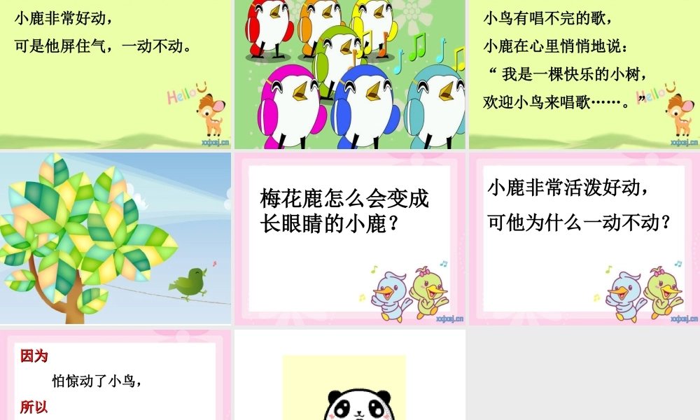 小学语文二上课件2、长眼睛的小树