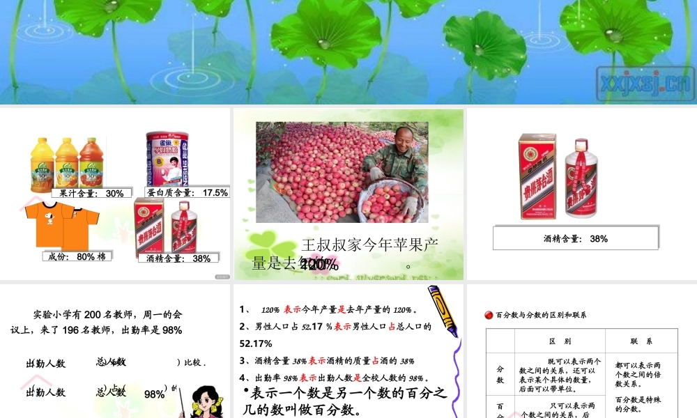 信息窗一(百分数的认识)