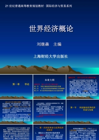 《世界经济概论》