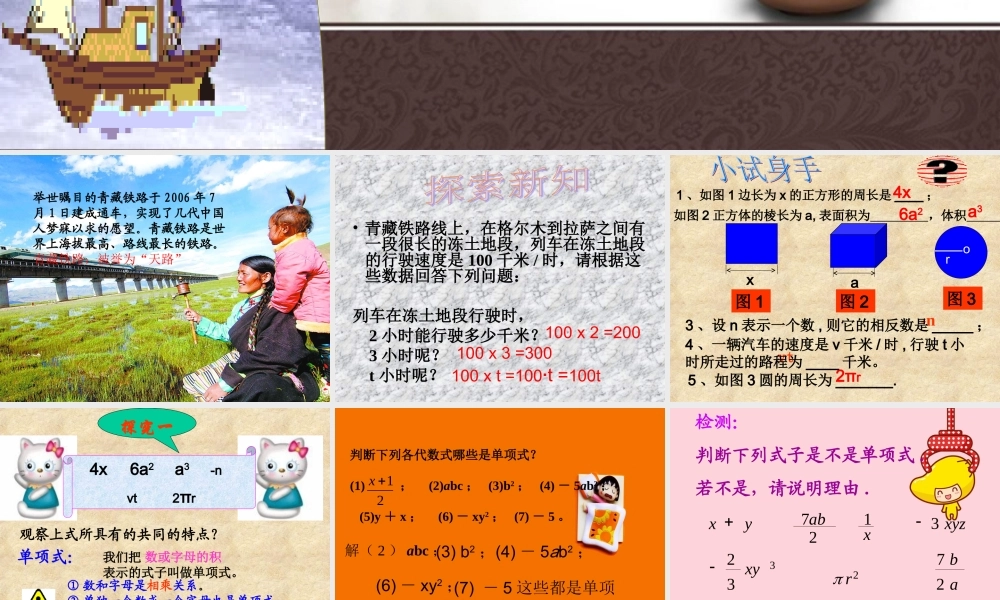 单项式1111